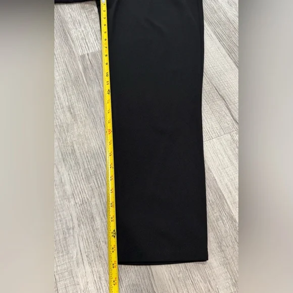 Alexa B Nites Black 1 Shoulder Jumpsuit Sz6 Beaded Strap Sheer Metallic Overlay - Picture 8 of 12